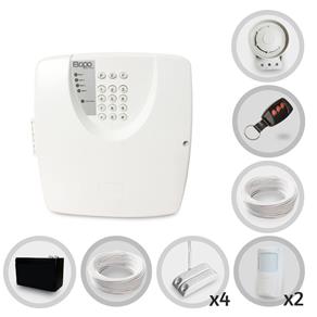 Kit Alarme Residencial Bopo 6 Sensores com Fio Discadora