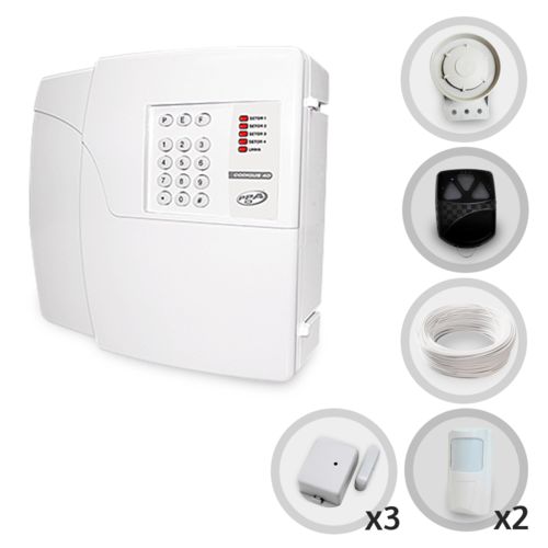 Kit Alarme Residencial e Comercial PPA 5 Sensores Sem Fio