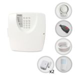 Kit Alarme Residencial e Comercial Sem Fio Bopo com 3 Sensores + Discadora