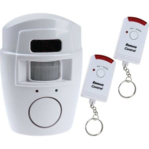 Kit Alarme Residencial Sem Fio 2 Controles Sensor de Presenca e Sirene 105db