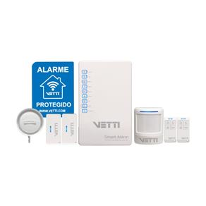 Kit Alarme Residencial VETTI Smart Alarm- com Discador de Linha Fixa