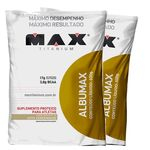Kit 2 Albumina 500g Max Titanium - Albumax 100%