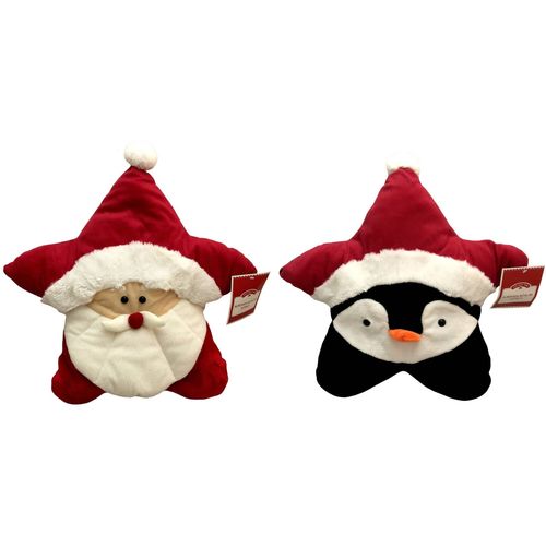 Tudo sobre 'Kit 2 Almofadas Decorativas de Natal : Papai Noel e Pinguim'