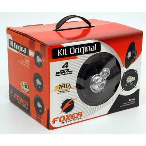 Kit Alto Falante Corsa Wind Triaxial 50w Rms 4 Peças 200w Wr Foxer