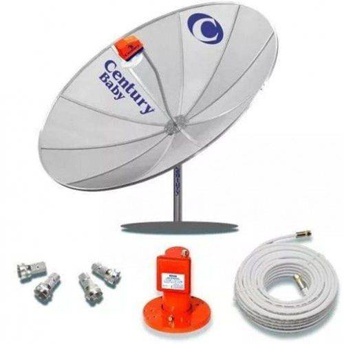 Tudo sobre 'Kit Antena Parabólica Century Md150 1,50 Metros + Cabo + Lnb + Conector'