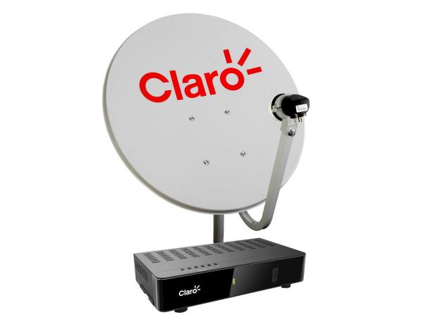 Kit Antena Parabólica Digital Claro TV Livre - Externa Monoponto