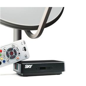 Kit Antena Parabólica e Receptor Sky Pré Pago Flex SD