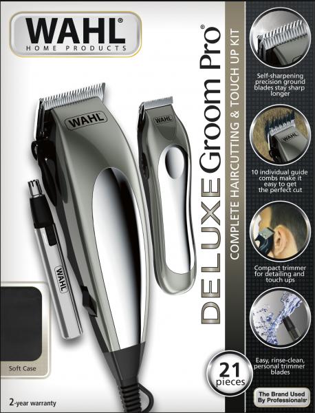 Kit Aparador de Cabelo e Pelos - Deluxe Groom Pro 127v - Wahl