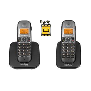 Kit Aparelho Telefone Fixo Sem Fio TS 5120 com Ramal e Bina