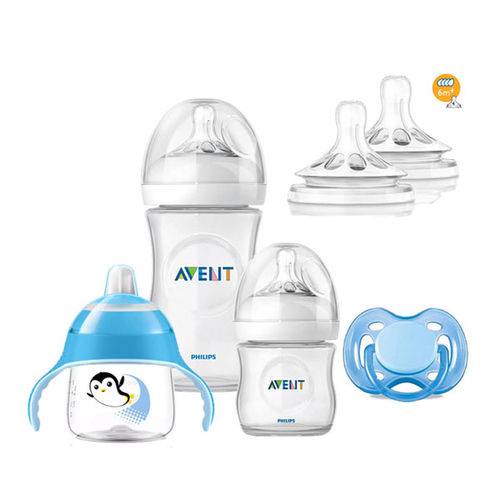 Kit Avent Petala Mamadeira 125 260ml Copo Bico Chupeta