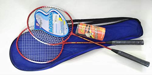 Kit Badminton Aoshidan 2 Raquetes e Peteca