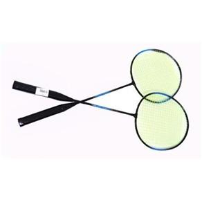 Kit Badminton C/ 2 Raquetes e 4 Petecas