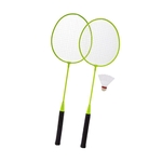 Kit Badminton Infantil 2 Raquetes 1 Peteca Amarelo