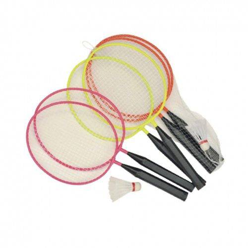 Kit Badminton Infantil 2 Raquetes 1 Peteca Winmax WMY02021 Rosa