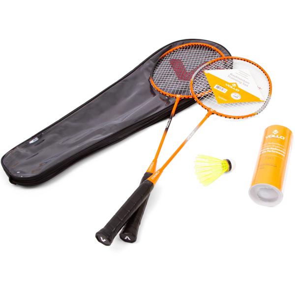 Kit Badminton Vollo VB002 2 Raq. 3 Petecas de Nylon