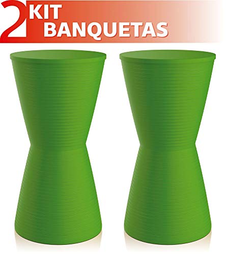 Kit 2 Banquetas Dub Color Verde