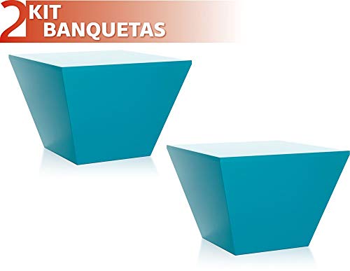Kit 2 Banquetas Neo Color Azul
