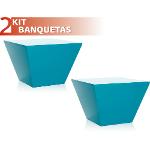 Kit 2 Banquetas Neo Color Azul