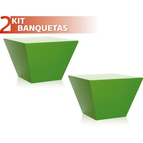Kit 2 Banquetas Neo Color Verde