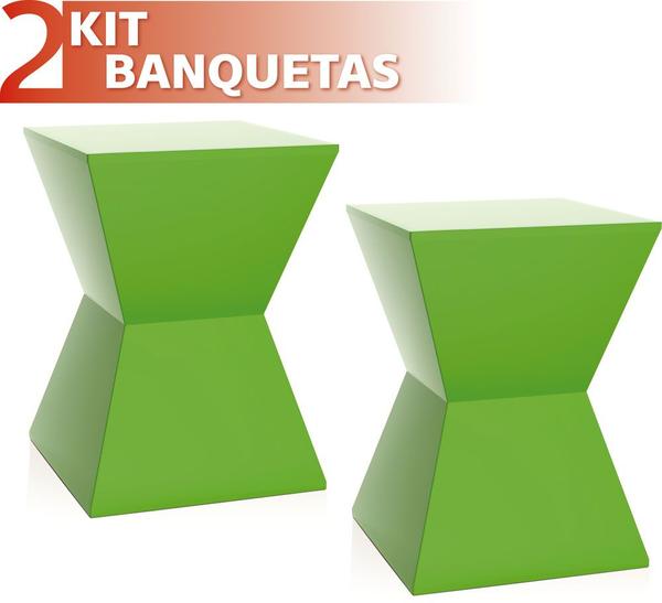 Kit 2 Banquetas Nitro Color Verde - IM In