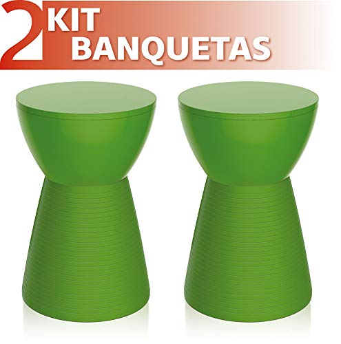 Kit 2 Banquetas Sili Color Verde