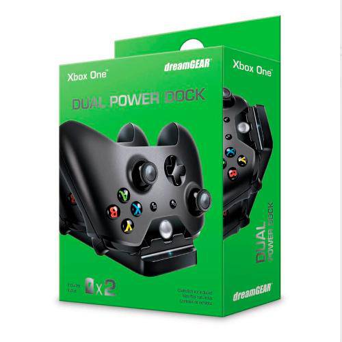 Kit Base Carregadora para 2 Controles Xbox One com 02 Baterias e Cabo - Dream Gear