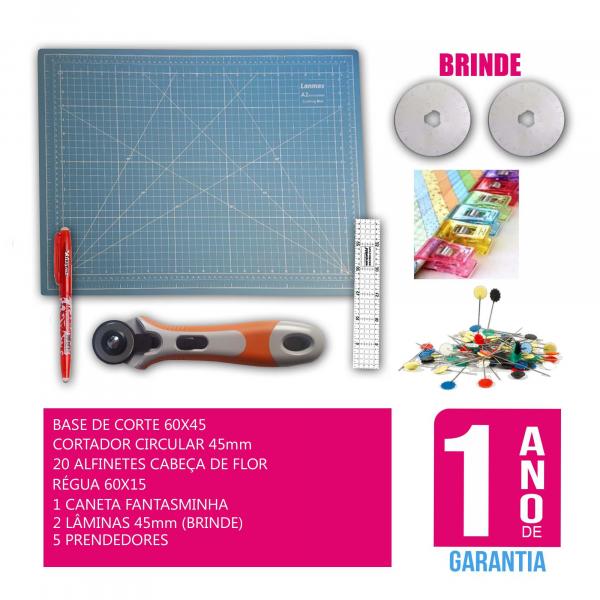Kit Base de Corte 60 +régua 60 +cortador Patchwork,scrapbook - Play Magazine