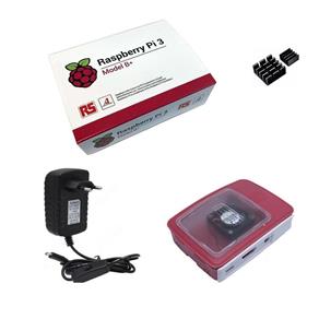 Kit Básico Raspberry Pi 3 B+ Plus - Case Official Cooler