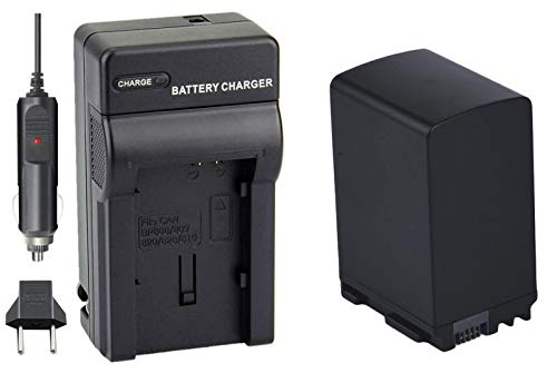 Kit Bateria BP-827 + Carregador para Canon HF-10, HF-G20, HF-M30, HF-S100