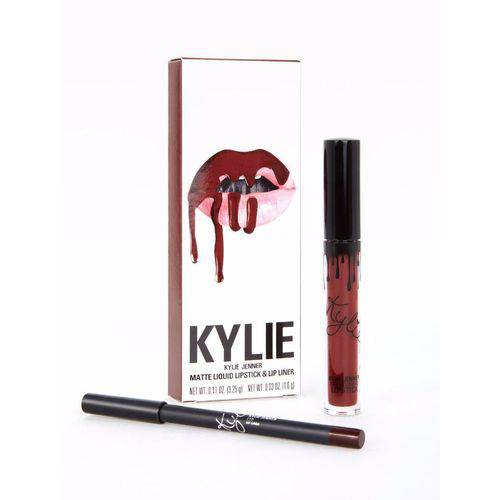 Tudo sobre 'Kit Batom e Lápis Kylie Jenner Lipsticks Matte Leo'