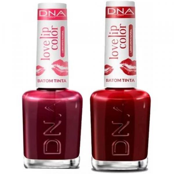 Kit 2 Batom Tinta Love Red Love Lip Color DNA Italy + 2 Love Cherry Love Lip Color DNA Italy