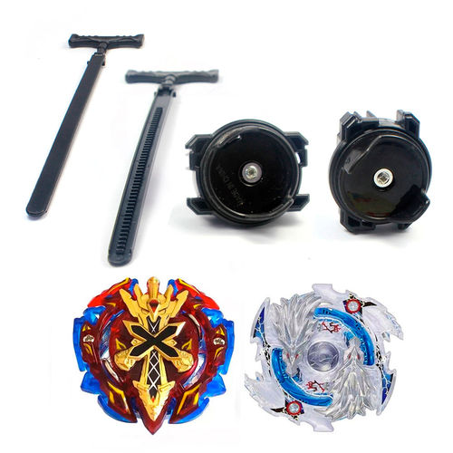 Kit 2 Beyblades Burst Xeno Xcalibur.m.i B48 e Lost Longinus.n.sp B66 + 2 Lançadores e 2 Cordinhas