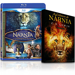 Kit Blu-Ray as Crônicas de Nárnia III: a Viagem do Peregrino da Alvorada + Livro as Crônicas de Nárnia (Volume Único)