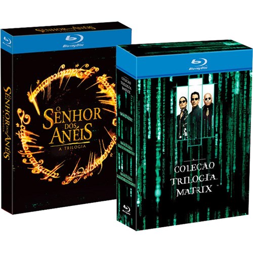 Tudo sobre 'Kit Blu-ray Trilogia Matrix + Blu-ray Trilogia O Senhor dos Anéis (6 Discos)'