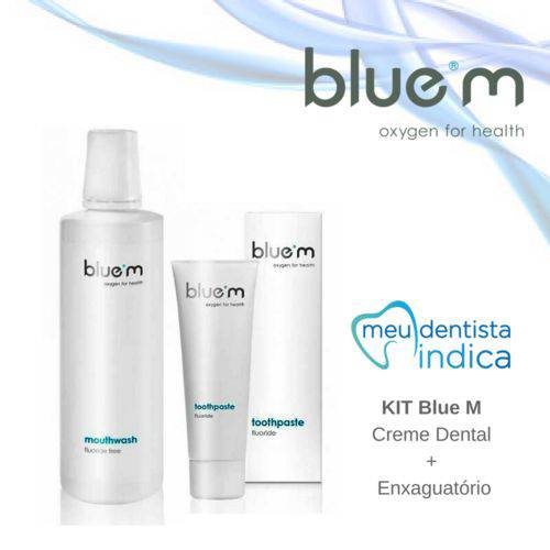 Kit Blue M: Creme Dental + Enxaguatório