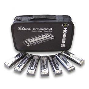 Kit Blues Harmônica com 7 Harmônicas (C, D, E, F, G, A, BB) - HOHNER