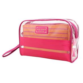 Kit Bolsa Necessaire 2 Peças Pink Ahl15072 Jacki Design - ROSA
