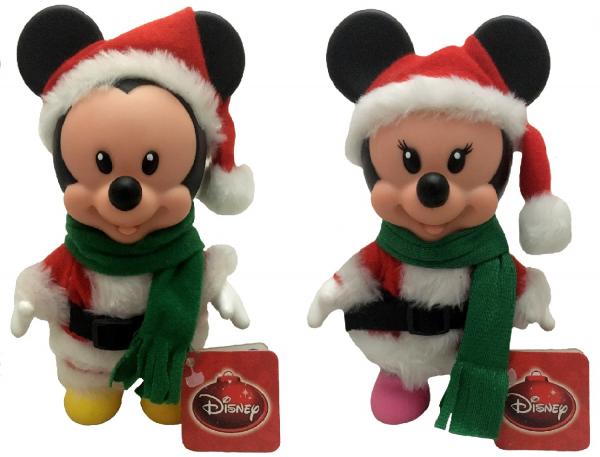 🏷️【Tudo Sobre】→ Kit Bonecos Pequenos Natal Disney Multibrink : Mickey  Papai Noel + Minnie Mamãe Noel