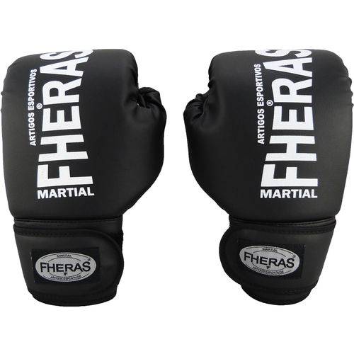 Kit Boxe Muay Thai - Preto Fheras Tradicional