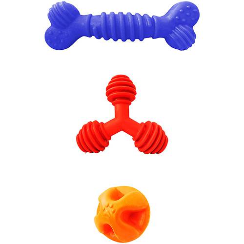 Kit Brinquedo Raças Pequenas (Cores Sortidas) - Furação Pet