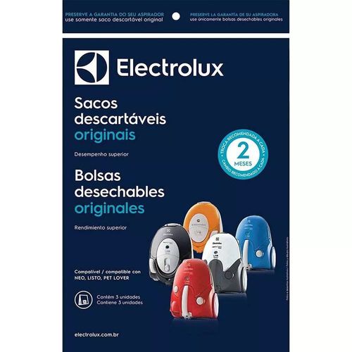 Kit C/ 15 Sacos Descartáveis Aspirador Electrolux Neo09