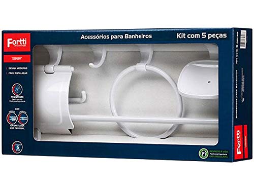 Kit C/ 5 Acessorios P/Banheiro F22 Lorenzetti