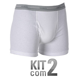 Kit C/ 2 Cuecas Boxer C/ Abertura - Hanes