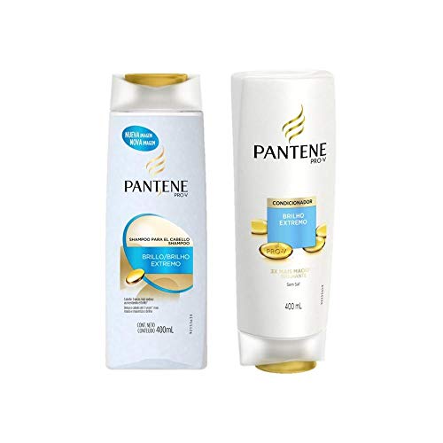 Kit C/Shampoo + Condicionador Pantene Brilho Extremo 400 Ml