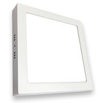 Kit C/ 2x Plafon Painel Led Smart Sobrepor Quadrado 12w Branco Quente