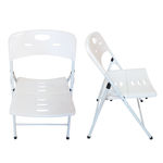 Kit 2 Cadeira Dobrável Branca Herts