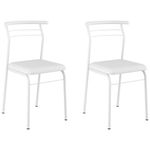 Kit 2 Cadeiras 1708 Branco - Carraro