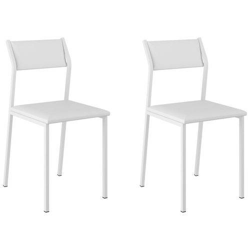 Kit 2 Cadeiras 1709 Branco - Carraro
