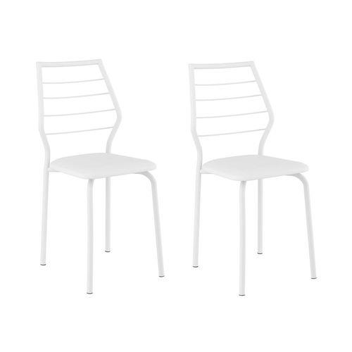 Kit 2 Cadeiras 1716 Branco - Carraro Móveis