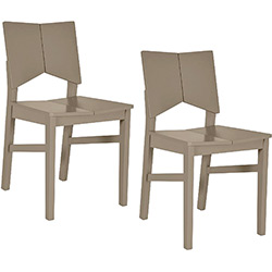 Kit 2 Cadeiras Carioquinha Areia - Orb